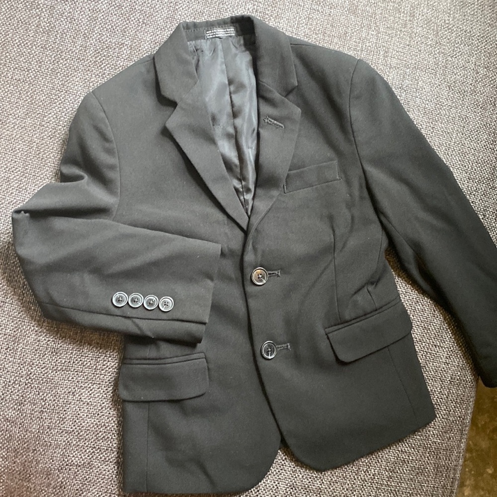 Calvin Klein Boys Black Blazer or Suit Coat, Size 6, Formal Wear